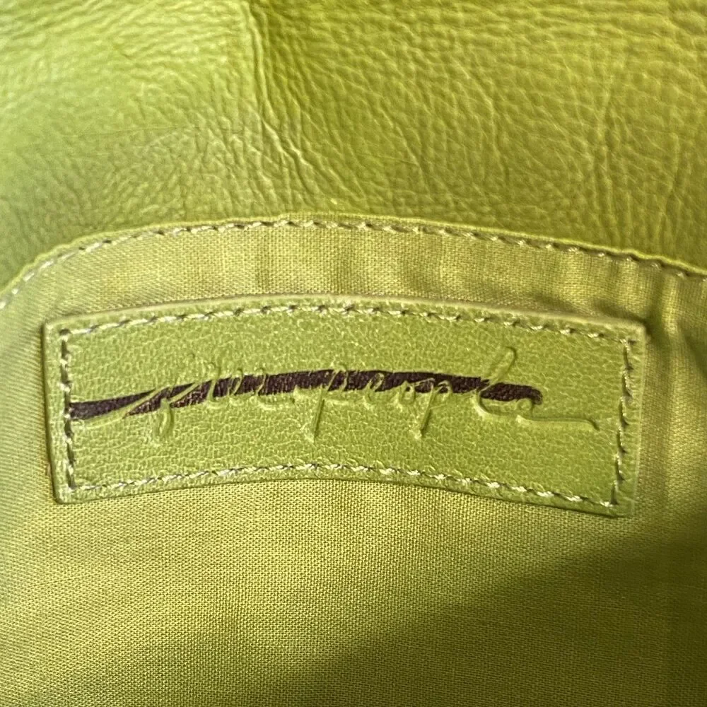 Free People Nicola Leather Crossbody Bag Green Small Shoulder Purse NWOT